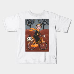 A Halloween Bicycle Ride Kids T-Shirt